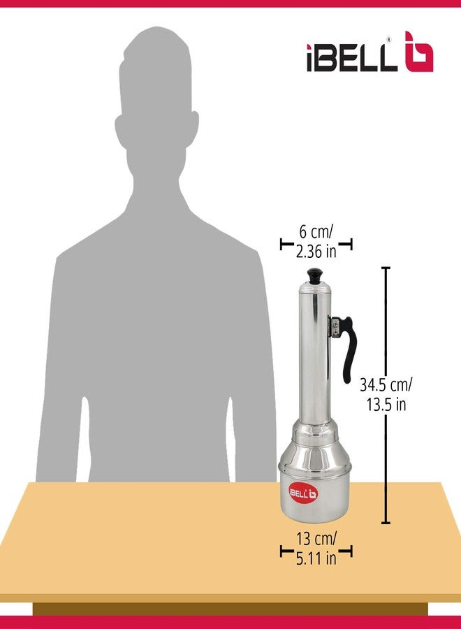 iBELL Stainless Steel Puttu Maker - Silver - Image 5